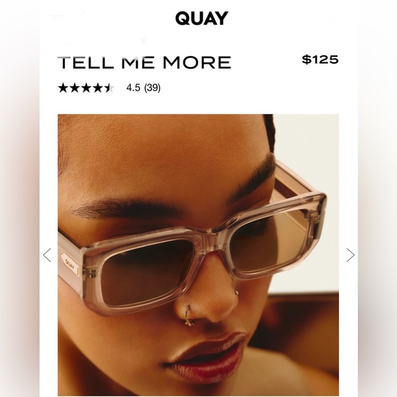 QUAY Tell Me More Sunglasses - Picture 3 of 9